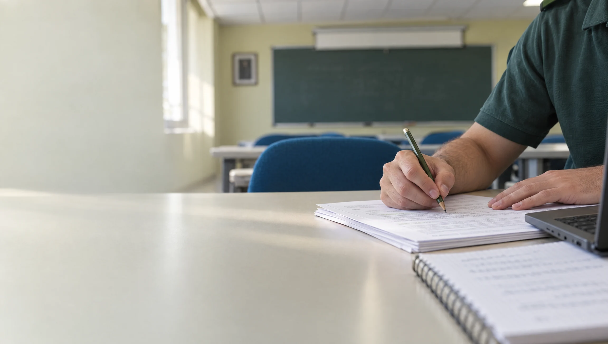 Espacio de estudio en la academia